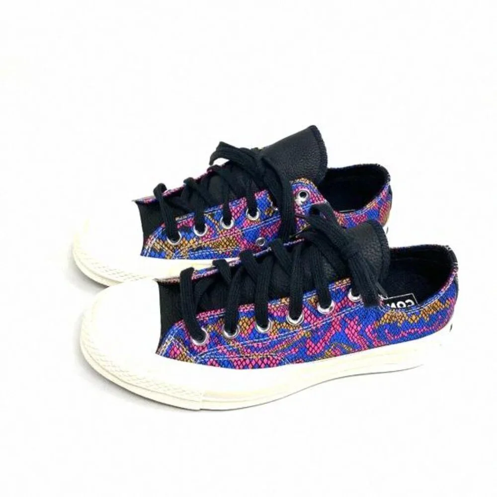 Converse CHUNK 70 OX Blue Pink Egret Canvas Low Top 570265C Size Women's Sneaker - Picture 5 of 12